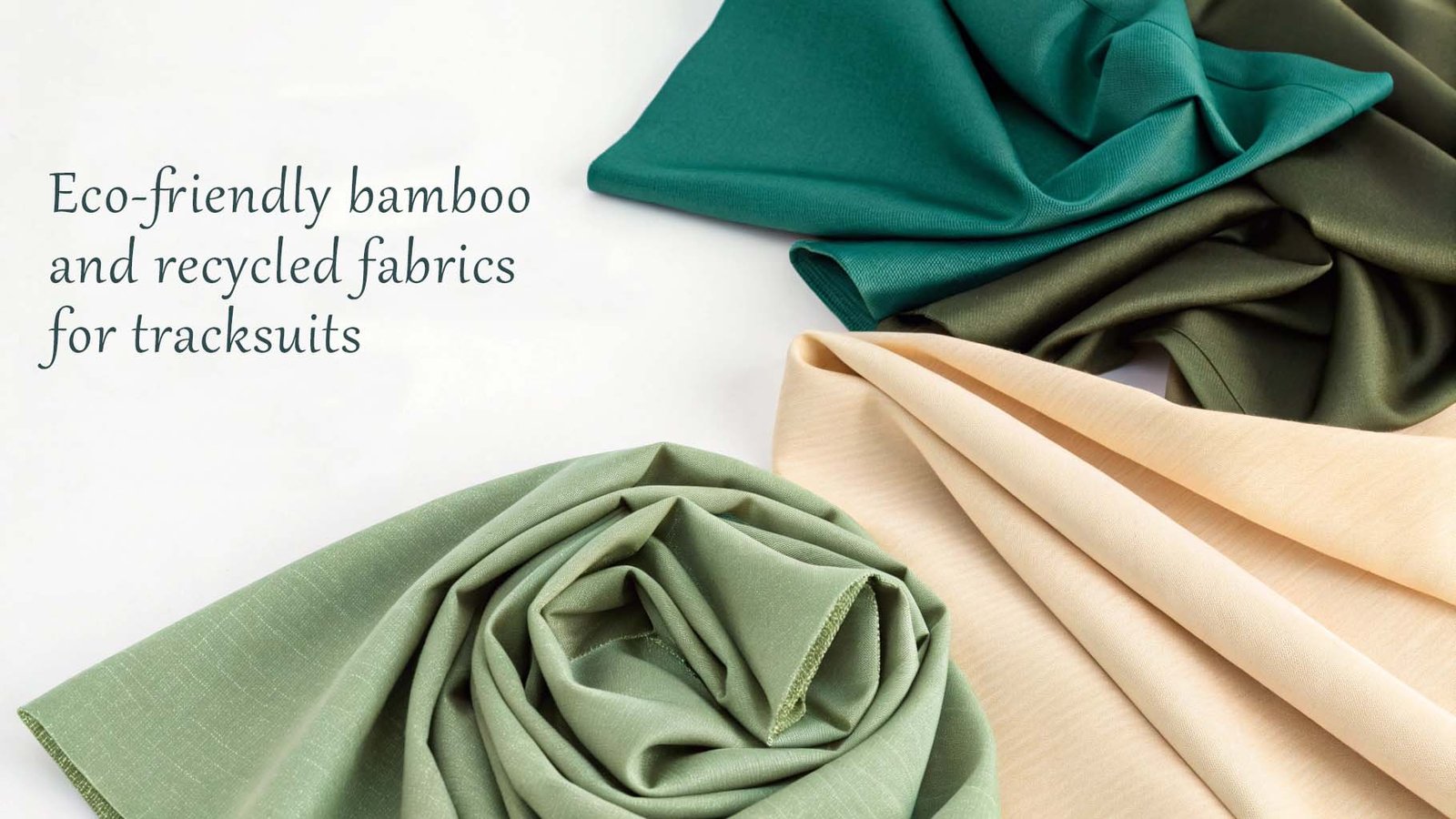 Eco-friendly bamboo and recycled fabrics for tracksuits