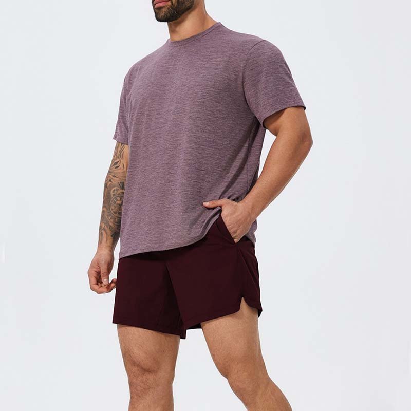 Fitness Sports Casual Crew Neck Short Sleeve T-Shirt