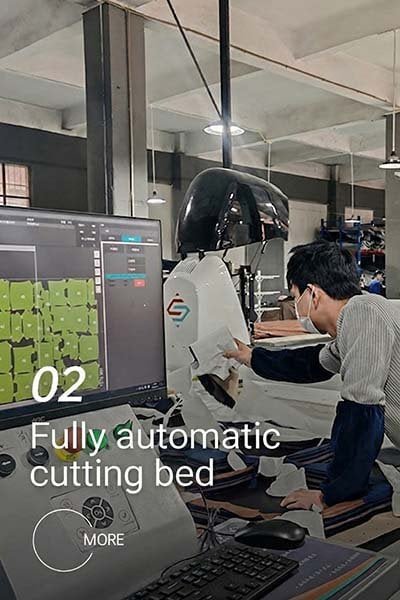Fully automatic cutting bed