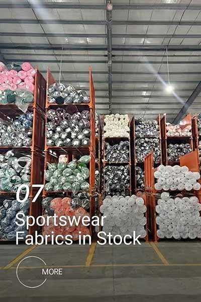 Sportswear fabrics in stock