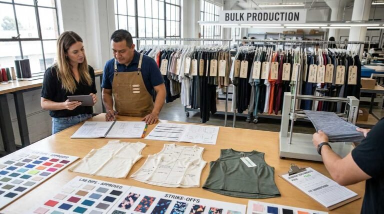 Activewear Sampling Process Explained: From Tech Pack to Bulk Production
