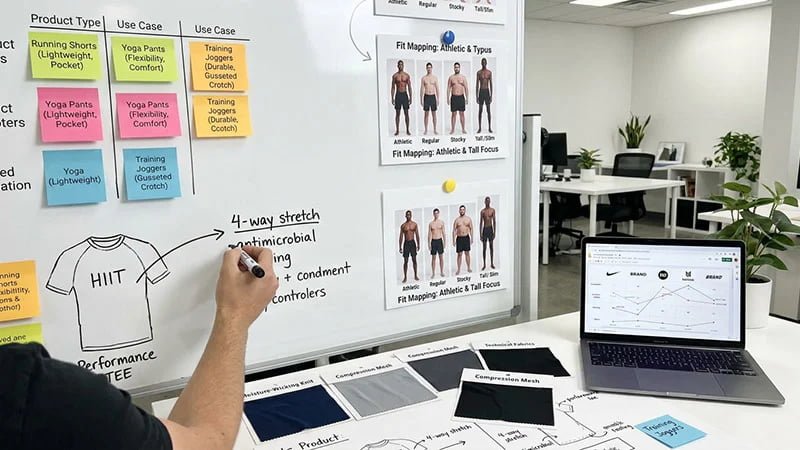 activewear use case planning defining men's activewear market positioning