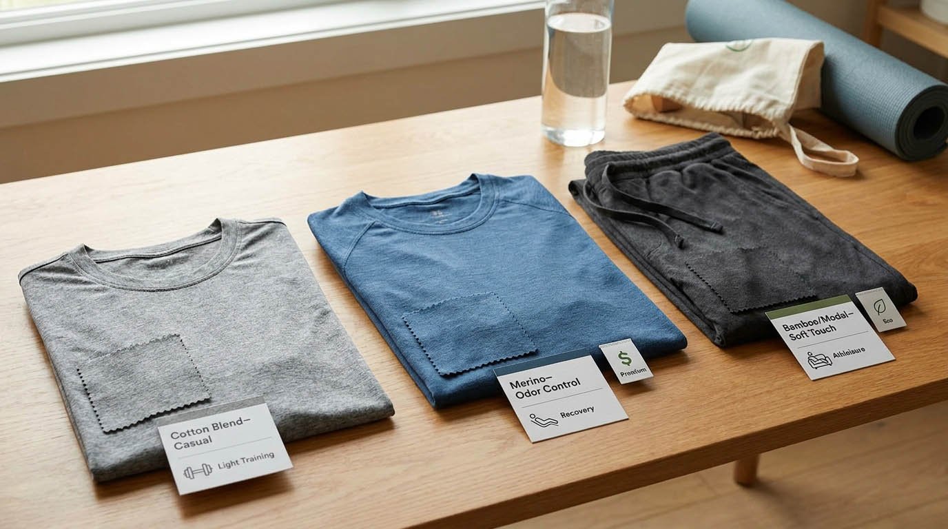 cotton and bamboo activewear natural fiber activewear fabrics