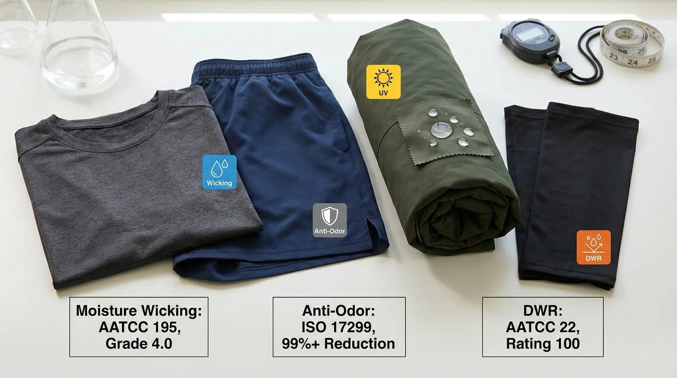 moisture wicking anti-odor treatments performance fabric finishes