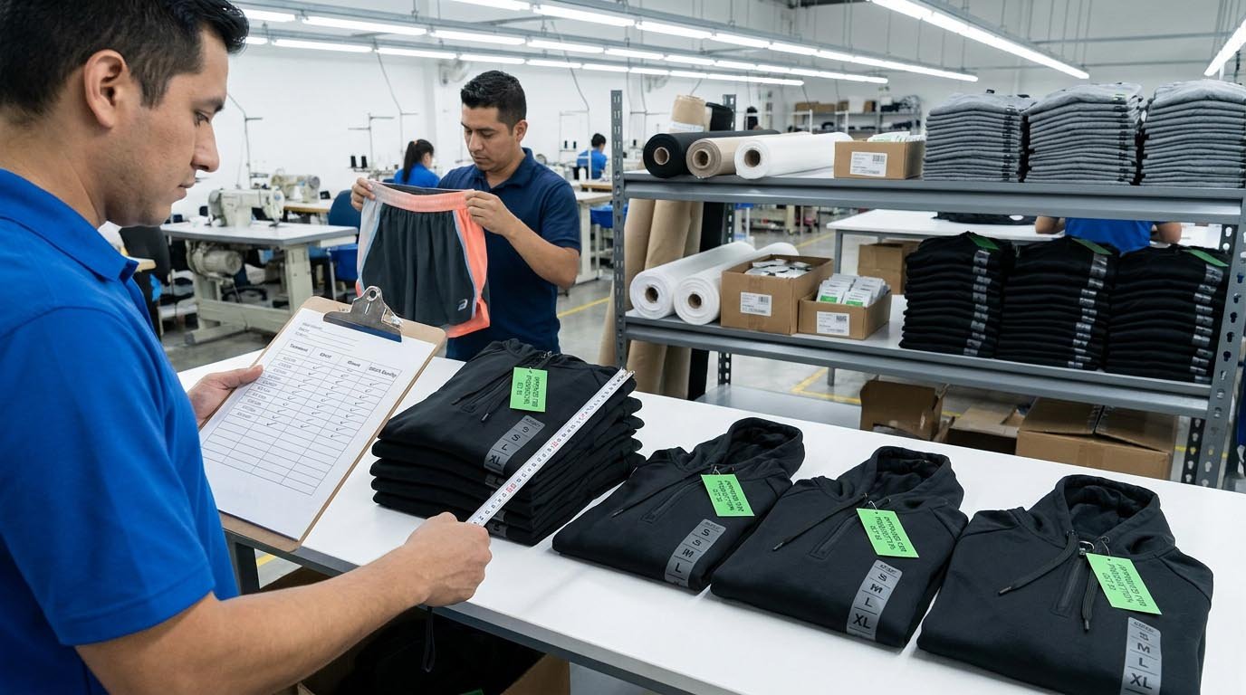 activewear quality assurance production quality control process