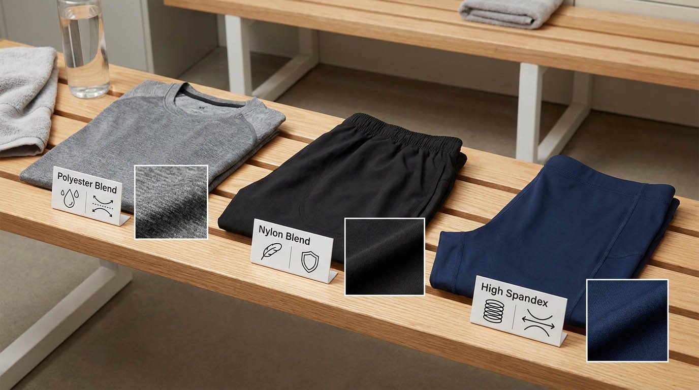 polyester vs nylon fabrics synthetic fiber comparison activewear
