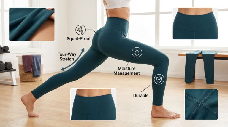 How to Identify High-Quality Yoga Leggings: Materials, GSM, Seams and Performance Guide
