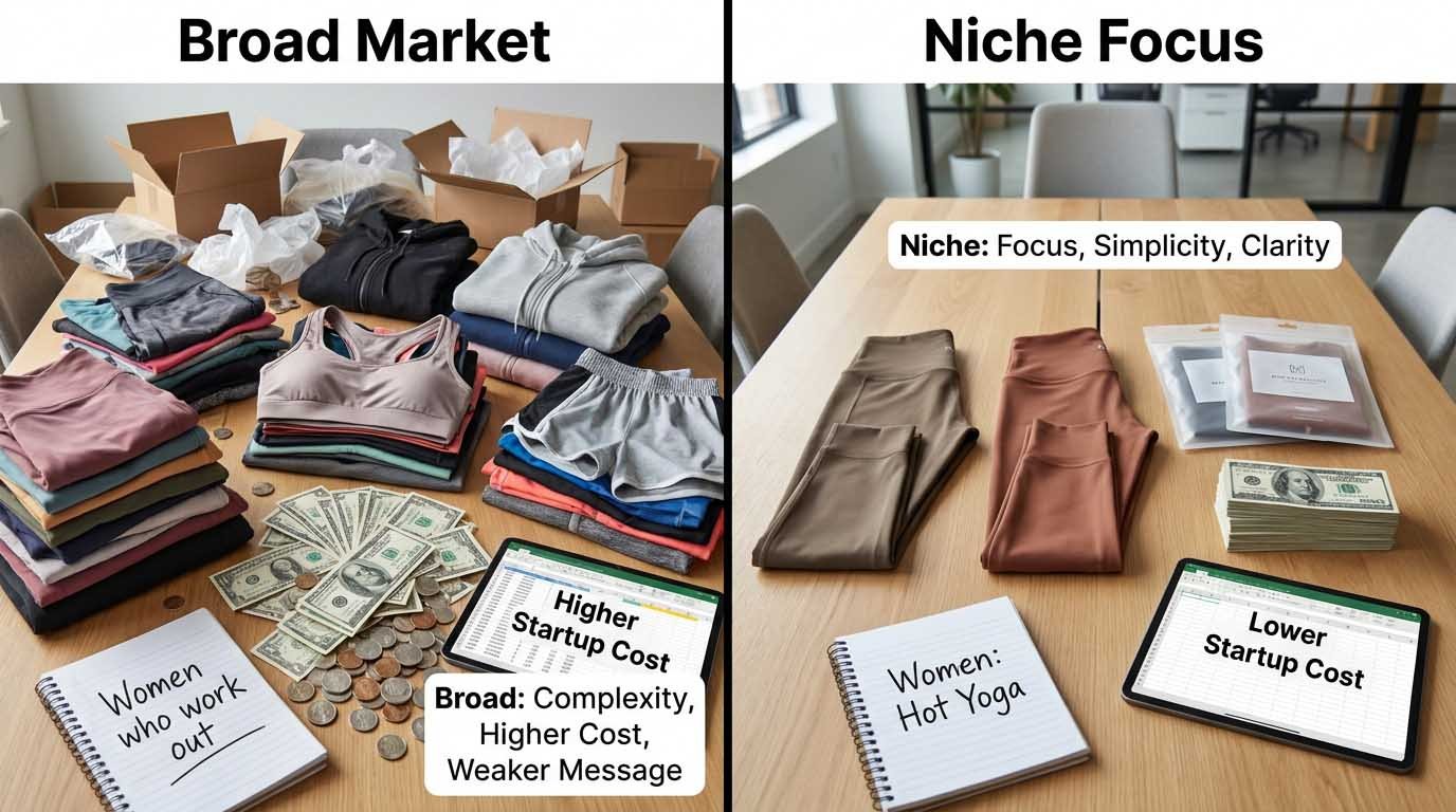 Broad vs niche activewear strategy