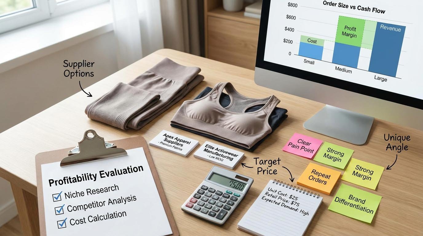 How to evaluate profitable activewear niches