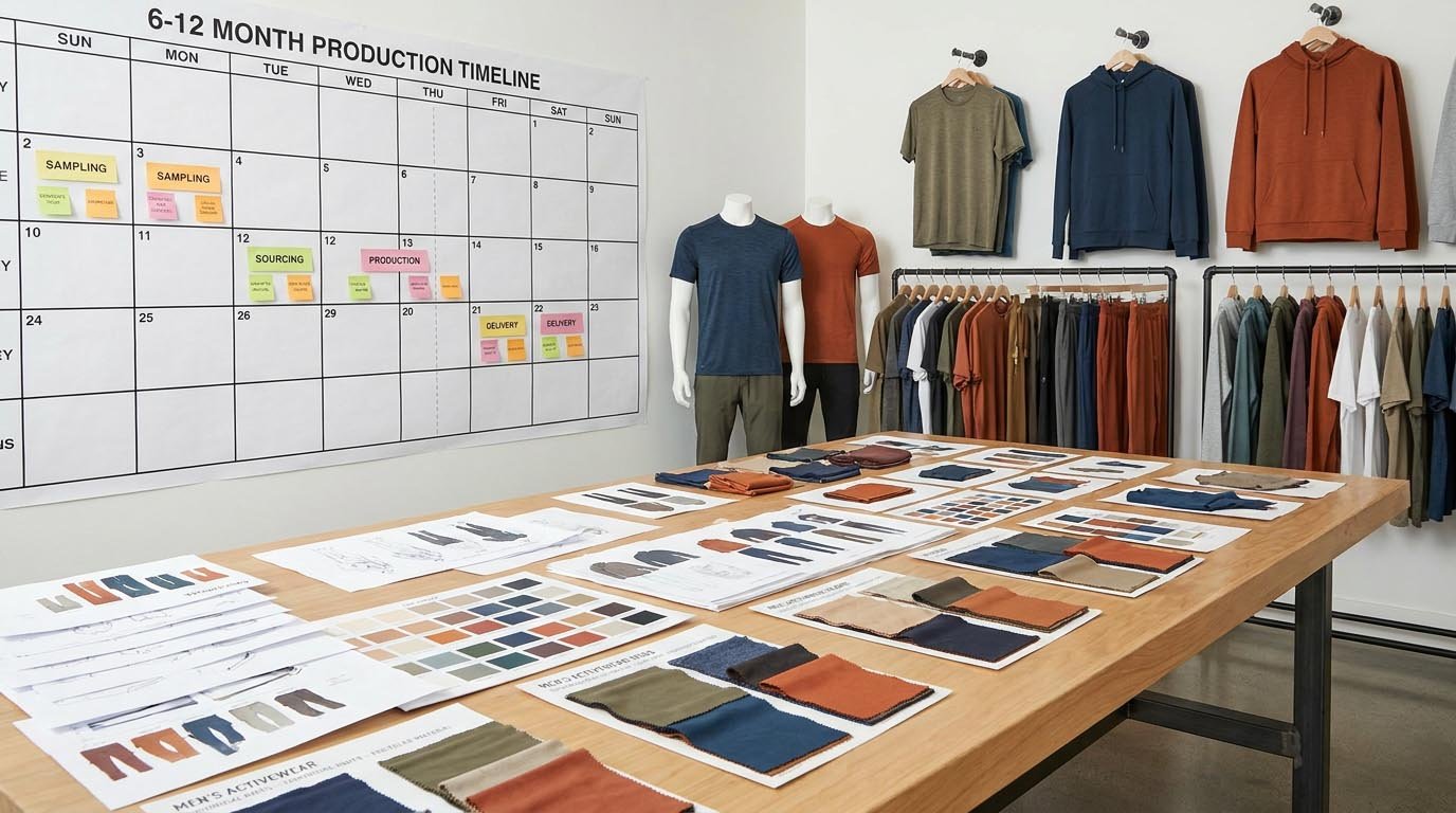Men's activewear trends 2027 and production timeline Men's activewear production timeline and market trends