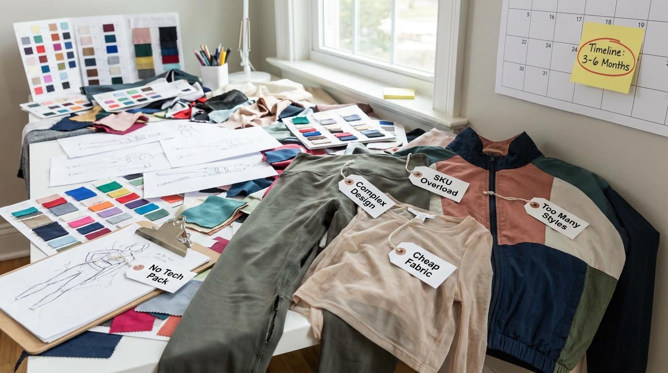 first activewear collection mistakes
