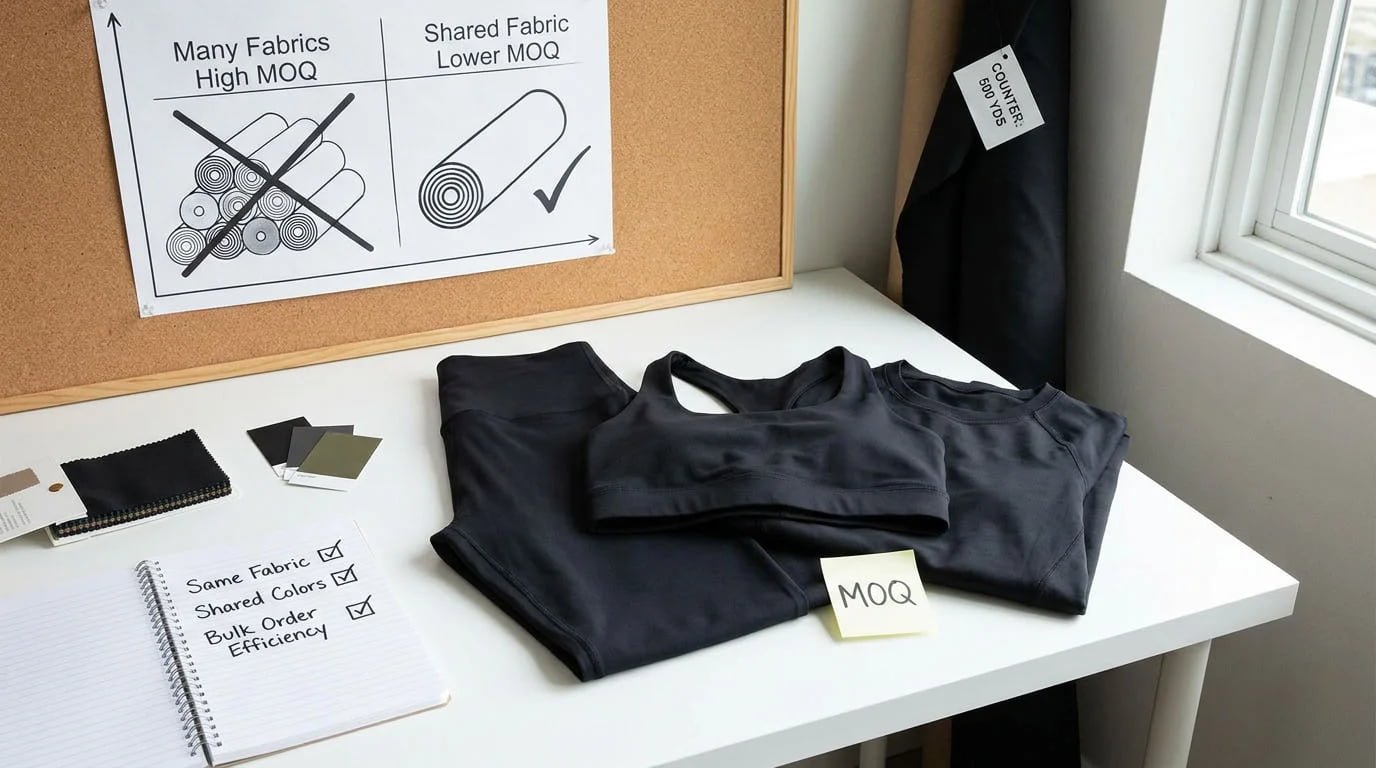 MOQ strategy for first activewear collection