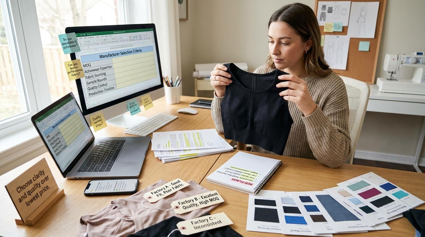 how to choose an activewear manufacturer
