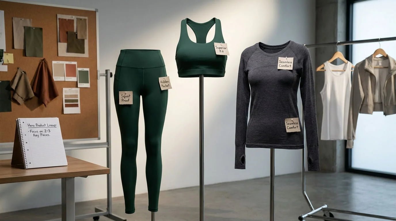 hero products for activewear collection