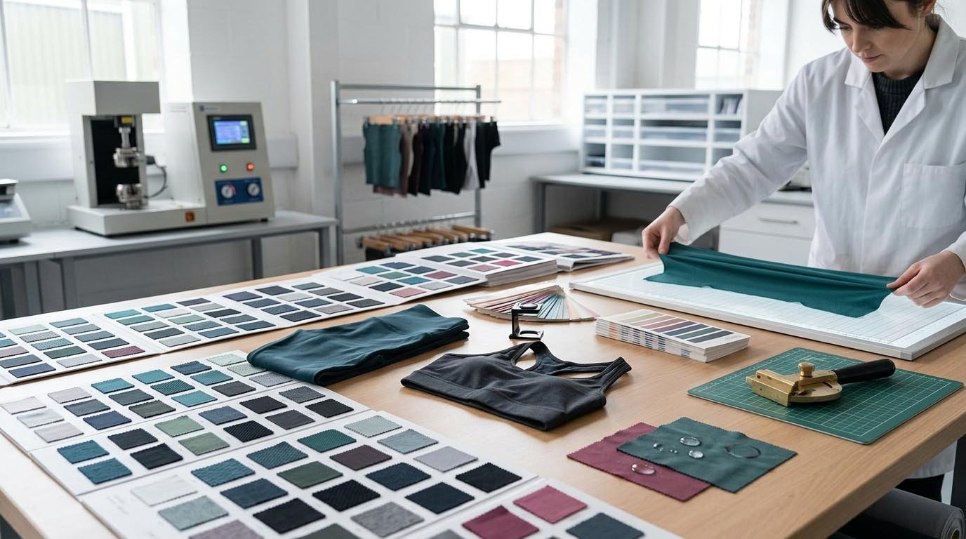 activewear fabric sourcing and performance testing