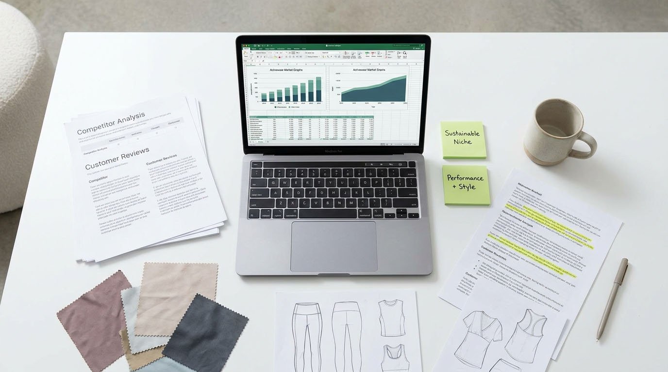 Customer research for activewear brand positioning Notes from competitor research, customer review analysis, and niche positioning for an activewear startup