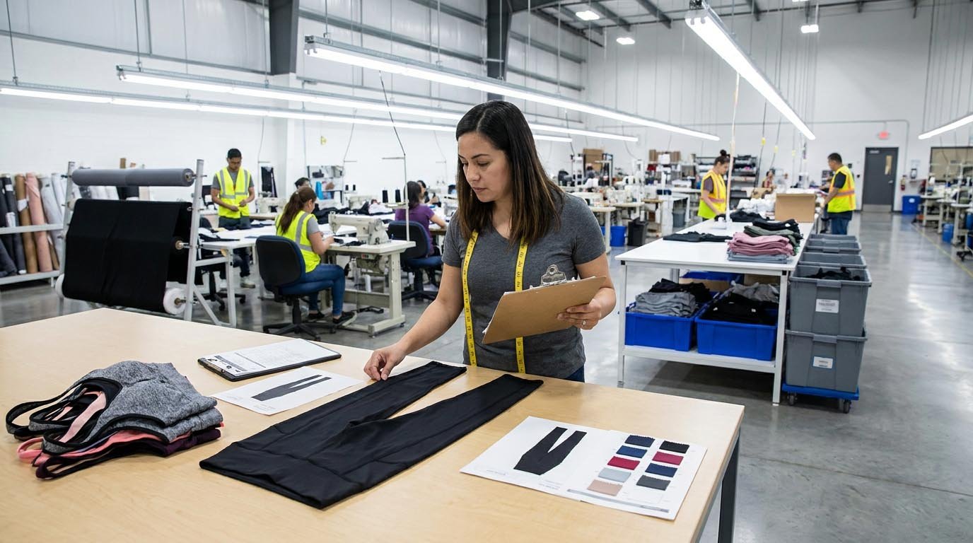 activewear factory quality control measurement and final inspection activewear factory qc measurement and final inspection